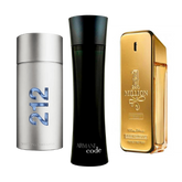 Set 3 Profumi - 212 Men NYC, Paco Rabanne One Million, Armani Code Homme 100ml